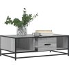 Konferenční stolek 100x57x35 cm kompozitní dřevo a kov [848762] (Barva Šedá sonoma)