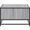 Konferenční stolek 100x57x35 cm kompozitní dřevo a kov [848762] (Barva Šedá sonoma)