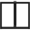Nohy k jídelnímu stolu ve tvaru T, 2 ks, , 70 x 35 x (72-73) cm, ocel [4013056] (Barva Černá)