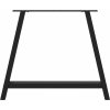Nohy k jídelnímu stolu ve tvaru A, 2 ks, , 100 x (72-73) cm, ocel [4012864] (Barva Černá)