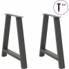 Nohy k jídelnímu stolu ve tvaru A, 2 ks, , 80 x (72-73) cm, ocel [4012858] (Barva Antracitová)