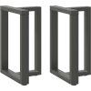 Nohy k jídelnímu stolu ve tvaru T, 2 ks, , 50 x 35 x (72-73) cm, ocel [4013050] (Barva Antracitová)
