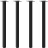 Nohy konzolového stolku 4 ks ocel 72-74 cm ocel [4012456] (Barva Černá)
