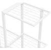 Stojan na květiny 94,5 x 25 x 88 cm kov [336113] (Barva Bílá)