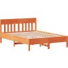 Postel bez matrace 120 x 190 cm masivní borovice [3306282] (Barva Přírodní)