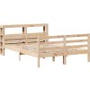 Rám postele s čelem 150x200 cm masivní borovice [3305945] (Barva Přírodní)