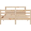 Rám postele s čelem 150x200 cm masivní borovice [3305945] (Barva Přírodní)