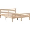 Rám postele s čelem 150x200 cm masivní borovice [3305945] (Barva Přírodní)
