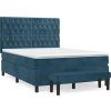 Box spring postel s matrací 140 x 190 cm samet [3138019] (Barva Světle šedá)