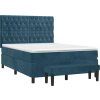 Box spring postel s matrací 140 x 190 cm samet [3138019] (Barva Světle šedá)