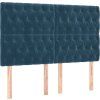 Box spring postel s matrací 140 x 190 cm samet [3138019] (Barva Světle šedá)