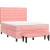 Box spring postel s matrací 140 x 190 cm samet [3138019] (Barva Světle šedá)