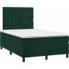 Box spring postel s matrací 120 x 200 cm samet [3143193] (Barva Světle šedá)
