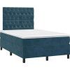 Box spring postel s matrací 120 x 200 cm samet [3143193] (Barva Světle šedá)