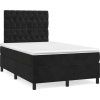 Box spring postel s matrací 120 x 200 cm samet [3143193] (Barva Světle šedá)