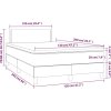 Box spring postel s matrací 120 x 200 cm samet [3141233] (Barva Světle šedá)