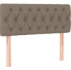 Box spring postel s matrací a LED 120 x 200 cm textil [3133945] (Barva Taupe)