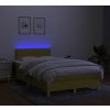 Box spring postel s matrací a LED 120 x 200 cm textil [3133622] (Barva Tmavě šedá)