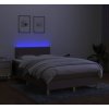 Box spring postel s matrací a LED 120 x 200 cm textil [3133622] (Barva Tmavě šedá)