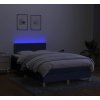 Box spring postel s matrací a LED 120 x 200 cm textil [3133622] (Barva Tmavě šedá)
