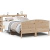 Postel bez matrace 120 x 200 cm masivní borovice [3306228] (Barva Přírodní)