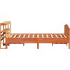 Postel bez matrace 120 x 200 cm masivní borovice [3306228] (Barva Přírodní)