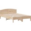 Postel bez matrace 120 x 200 cm masivní borovice [3306228] (Barva Přírodní)