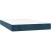 Box spring postel s matrací 120 x 200 cm samet [3138017] (Barva Tmavě moddrá)