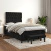 Box spring postel s matrací 120 x 200 cm samet [3138017] (Barva Tmavě moddrá)