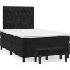 Box spring postel s matrací 120 x 200 cm samet [3138017] (Barva Tmavě moddrá)