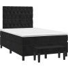 Box spring postel s matrací 120 x 200 cm samet [3138017] (Barva Tmavě moddrá)