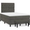 Box spring postel s matrací 120 x 200 cm samet [3138017] (Barva Tmavě moddrá)