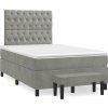 Box spring postel s matrací 120 x 200 cm samet [3138017] (Barva Tmavě moddrá)