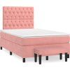 Box spring postel s matrací 120 x 200 cm samet [3138017] (Barva Tmavě moddrá)