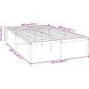 Kovový rám postele 120 x 200 cm [350911] (Barva Bílá)