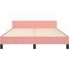 Rám postele bez matrace 140 x 200 cm samet [3125945] (Barva Růžová)