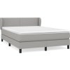 Box spring postel s matrací 140 x 200 cm textil [3126165] (Barva Světle šedá)