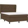 Box spring postel s matrací 140 x 200 cm textil [3128211] (Barva Modrá)