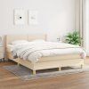 Box spring postel s matrací 140 x 200 cm textil [3130199] (Barva Modrá)