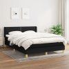Box spring postel s matrací 140 x 200 cm textil [3130199] (Barva Modrá)