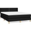Box spring postel s matrací 140 x 200 cm textil [3130199] (Barva Modrá)