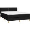 Box spring postel s matrací 140 x 200 cm textil [3130199] (Barva Modrá)