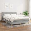 Box spring postel s matrací 140 x 200 cm textil [3130199] (Barva Modrá)
