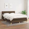 Box spring postel s matrací 140 x 200 cm textil [3140862] (Barva Krémová)