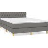 Box spring postel s matrací 140 x 200 cm textil [3140862] (Barva Krémová)