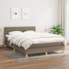 Box spring postel s matrací 140 x 200 cm textil [3140862] (Barva Krémová)