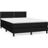 Box spring postel s matrací 140 x 200 cm textil [3139979] (Barva Černá)