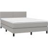 Box spring postel s matrací 140x200 cm textil [3139979] (Barva Černá)