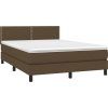 Box spring postel s matrací 140x200 cm textil [3139979] (Barva Černá)