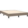 Box spring postel s matrací 140 x 200 cm textil [3140300] (Barva Tmavě hnědá)